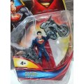 2013 Mattel Man of Steel Superman with Motorcycle