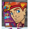 1996 Panini Disney`s Hercules Sticker Album & Collectible Stickers