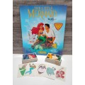 Vintage 1990 Panini Disney`s Little Mermaid Sticker Album & Stickers(Near Complete Collection)