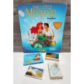 Vintage 1990 Panini Disney`s Little Mermaid Sticker Album & Collectible Stickers