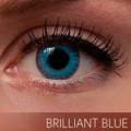 Bling girl Eye Beauty Contact Lens Half Year Usage 0 Diopter -- Brilliant Blue