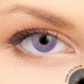 Bling girl Eye Beauty Contact Lens Half Year Usage 0 Diopter -- VIOLET