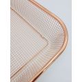 Rosegold basket/copper color basket/stainless steel basket/fruit basket/washing basket --Size 1