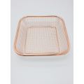 Rosegold basket/copper color basket/stainless steel basket/fruit basket/washing basket --Size 1