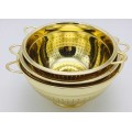 Strainer Colander stainless steel/copper strainer/gold color colander/fruit basket/wash basket--24