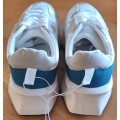 Womans Styled Trainers - White, Blue, Pink