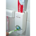Toothpaste Dispenser + 5 Toothbrush Holder Stand Wall Mounted Bathroom