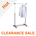 Wildberry Single Bar Extendable Clothing Hanger - Garment Rack - CLEARANCE