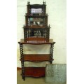 Victorian Rosewood Display Whatnot