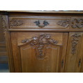 Louis XV Oak Cabinet/ Display cabinet