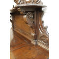 Louis XIII Oak server with marble