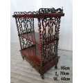 Victorian Rosewood three tier whatnot with beautiful fretwork
