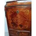 19th Century French Louis XV Style  Inlay Rosewood Secretaire
