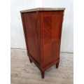 Louis XVI Bedside table with Mahogany marquetry with satinwood inlay