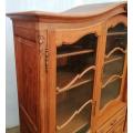 Louis XV Style Oak bookcase/display cabinet