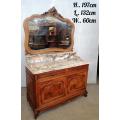 Louis XV Vanity/ Dressing Table with a Beautiful Marble top