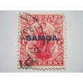 SAMOA - 1914 KEVII STAMP OF NEW ZEALAND OPTD "SAMOA" - 1d RED - UNH