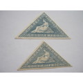 UNION - 1926 TRIANGLE - 2 x STAMPS (ENGLISH & AFRIKAANS) - MHR