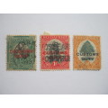 UNION - 1926 PICTORIAL STAMPS OVPT "CUSTOMS DUTY" - SELECTION OF 3 STAMPS - USED