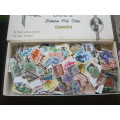 CANDY BOX FULL OF STAMPS - OFF PAPER