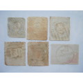 PORTUGAL - SELECTION OF 6 x 19th CENTURY STAMPS