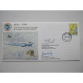 RSA - 1988 COMMEMORATIVE COVER - 50th ANNIV OF 1st DC3 FLIGHT TO SA - SIGNED
