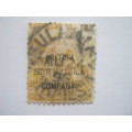 BSAC - 1896 COGH OPTD `BRITISH SOUTH AFRICA COMPANY` - 1/- YELLOW - USED WITH GOOD CANCELLATION