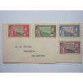 SOUTHERN RHODESIA - 1937 CORONATION OF KGVI - PRIVATE COVER (NOT POSTED) WITH UNCANCELLED STAMPS
