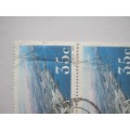 RSA - 1993 SOUTH AFRICAN HARBOURS - 35c WALVIS BAY BLOCK OF 8 - POSTALLY USED
