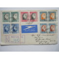 UNION - 1937 CORONATION OF KGVI - FULL SET ON PAPER WITH FD CANCELLATION AND VARIETY ON 1/-