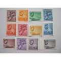 SEYCHELLES - 1938 DEFIN ISSUE KGVI - SHORT SET OF SINGLES (INCL 20c YELLOW WITH HUGE C/V) - MNH