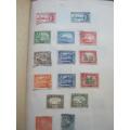 SPRINGBACK TYPE STAMP ALBUM - MIXED WORLD - STRONG ON SOUTHERN AFRICA BUT NO UNION/RSA