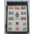 CANADA - 1967 CENTENNIAL ISSUE - FULL SET OF 12 WITH SOUVENIR STAMP CASE