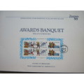 NEW ZEALAND 1980 - `ZEAPEX` - AWARDS BANQUET WITH TOASTS and MENU