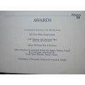 NEW ZEALAND 1980 - `ZEAPEX` - AWARDS BANQUET WITH TOASTS and MENU