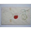 GB QV - 1856 COVER WITH PENNY RED  - WEST BROMWICH TO LEICESTER - POSTMARK 868