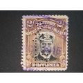 BSAC - 1913-22 DEFIN ISSUE `ADMIRALS` - 2/- BLACK and BROWN - SINGLE - FISCALLY USED