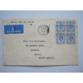 GB KGVI - 1950 COLOUR CHANGE TO DEFIN ISSUE - 4d LIGHT BLUE BLOCK OF 4 PRIVATE COVER FD CANCELLATION