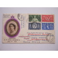 GB QEII - 1953 CORONATION - SET ON OFFICIAL FDC - REDIRECTED