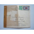 USA - 1943 POSTAL HISTORY - WWII CENSORED COVER - NEW YORK, USA TO SOUTH AFRICA