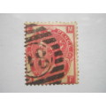 GB QV -  1867-80 DEFIN ISSUE - 3d RED (PLATE 5) - SINGLE - USED