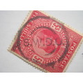 GB KEVII -  1902-13 DEFIN ISSUE - 5/- RED - SINGLE - FISCALLY USED