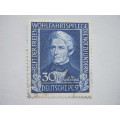 GERMANY - 1949 REFUGEES` RELIEF FUND - 30pf+15pf BLUE (TOP VALUE) - SINGLE - FINE USED