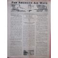 THEMATICS - 1931 `PAN AMERICAN AIR WAYS` NEWSLETTERS - WITH SIGNATURES
