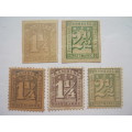 HAMBURG - 1864 DEFIN ISSUES (IMPERF and PERF) - SELECTION OF SINGLES - UNUSED