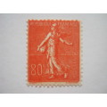 FRANCE - 1920 DEFIN ISSUE - 80c RED - SINGLE - MNH