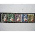 NETHERLANDS - 1955 QUEEN WILHELMINA ANTI-CANCER FUND - FULL SET OF SINGLES - USED OR UNUSED