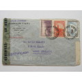 ARGENTINA - 1943 POSTAL HISTORY - WWII CENSORED COVER - ARGENTINA TO ENGLAND VIA NEW YORK