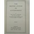 THE BRITISH SYSTEM OF GOVERNMENT BY WILLIAM A. ROBSON - PAPERBACK