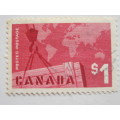 **R1 START** CANADA - 1963 EXPORT TRADE - $1 RED - SINGLE - USED
